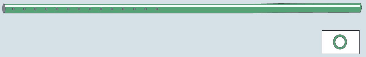 Круглий ПВХ дренаж BIOVAK, з голкою троакару 16 Fr, Biometrix